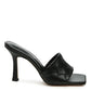 RAG & Co. Carmen High Heeled Woven Square Toe Sandal