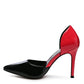 RAG & Co. Candy Cane Patent Pu Slip On Stiletto Heels