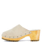 RAG & Co. Cedrus Fine Suede Studded Clog Mules