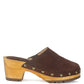 RAG & Co. Cedrus Fine Suede Studded Clog Mules