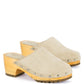 RAG & Co. Cedrus Fine Suede Studded Clog Mules