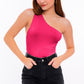 LE LIS Chic Women's One Shoulder Backless Bodysuit