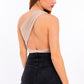 LE LIS Chic Women's One Shoulder Backless Bodysuit