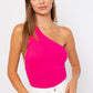LE LIS Chic Women's One Shoulder Backless Bodysuit