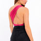 LE LIS Chic Women's One Shoulder Backless Bodysuit