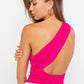 LE LIS Chic Women's One Shoulder Backless Bodysuit