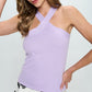 Renee C. Women's Knit Haltered Tank Top