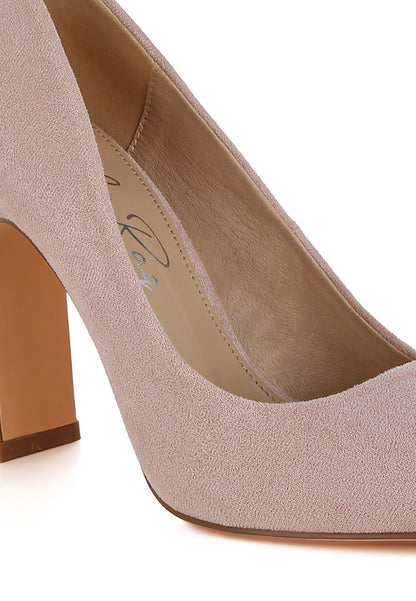 Uboa Slim Block Heel Pumps