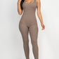 CAPELLA Ribbed Scoop Neck Bodycon Jumpsuit