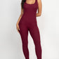 CAPELLA Ribbed Scoop Neck Bodycon Jumpsuit