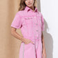 BLUE B Washed Denim Overall Romper