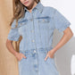 BLUE B Washed Denim Overall Romper