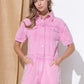 BLUE B Washed Denim Overall Romper