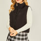 LOVE TREE Woven Solid Reversible Vest