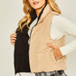 LOVE TREE Woven Solid Reversible Vest