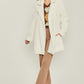 LOVE TREE Woven Solid Teddy Collar Coat