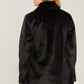 LOVE TREE Woven Solid Teddy Collar Coat