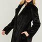 LOVE TREE Woven Solid Teddy Collar Coat