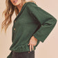 AEMI & Co. Buttoned Pullover Sweater- Hanna Pullover