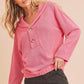 AEMI & Co. Buttoned Pullover Sweater- Hanna Pullover