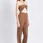 BANDEAU HALTER NECK JUMPSUIT