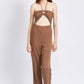 BANDEAU HALTER NECK JUMPSUIT