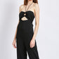 BANDEAU HALTER NECK JUMPSUIT