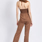 BANDEAU HALTER NECK JUMPSUIT