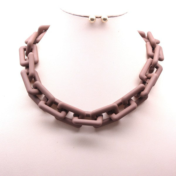 MATT CHAIN NECKLACE SET