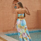 ANNVA Women's 2pcs Long Skirt & Cutout Top Set