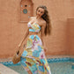 ANNVA Women's 2pcs Long Skirt & Cutout Top Set