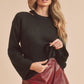 AEMI & Co. Chic Cutout Knit Sweater - Harlie Sweater