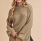 AEMI & Co. Mock Neck Long-sleeves Pullover Sweater - Tamia Sweater