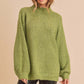 AEMI & Co. Mock Neck Long-sleeves Pullover Sweater - Tamia Sweater