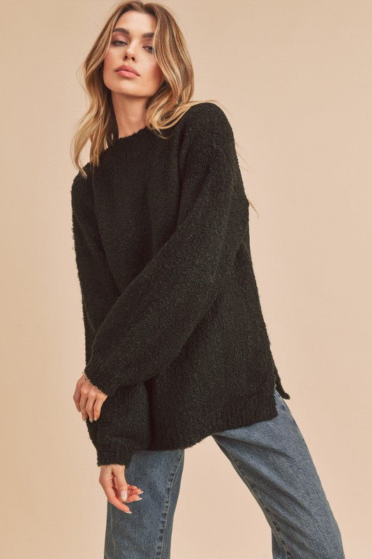 AEMI & Co. Mock Neck Long-sleeves Pullover Sweater - Tamia Sweater