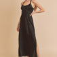 AEMI & Co. Elegant Backless Dress with High Side Split - Mae Dress