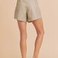 AEMI & Co. Mini Vegan Leather Skort - Merima Vegan Skort