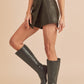 AEMI & Co. Mini Vegan Leather Skort - Merima Vegan Skort
