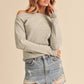 AEMI & Co. Off-the-shoulders Long Sleeves Thermal Top - Lula Thermal Top