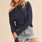 AEMI & Co. Off-the-shoulders Long Sleeves Thermal Top - Lula Thermal Top