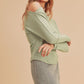 AEMI & Co. Off-the-shoulders Long Sleeves Thermal Top - Lula Thermal Top