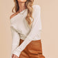 AEMI & Co. Off-the-shoulders Long Sleeves Thermal Top - Lula Thermal Top