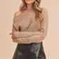 AEMI & Co. Off-the-shoulders Long Sleeves Thermal Top - Lula Thermal Top