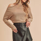 AEMI & Co. Off-the-shoulders Long Sleeves Thermal Top - Lula Thermal Top