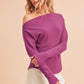 AEMI & Co. Off-the-shoulders Long Sleeves Thermal Top - Lula Thermal Top