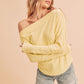 AEMI & Co. Off-the-shoulders Long Sleeves Thermal Top - Lula Thermal Top