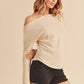 AEMI & Co. Off-the-shoulders Long Sleeves Thermal Top - Lula Thermal Top