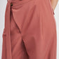ASYMMETRICAL LONG BELT TROUSERS