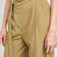 ASYMMETRICAL LONG BELT TROUSERS