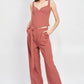ASYMMETRICAL LONG BELT TROUSERS